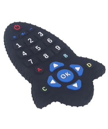 Baby Teething Toy Chewing Teether Rocket Shape Remote Control Design Food Grade Silicone for Infant