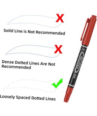 Beavorty 30 Pcs Eyebrow Pen Makeup Tools White Eye Pencil Cosmetic Liner Pen Brush Water Proof - Buy Online on GoSupps.com