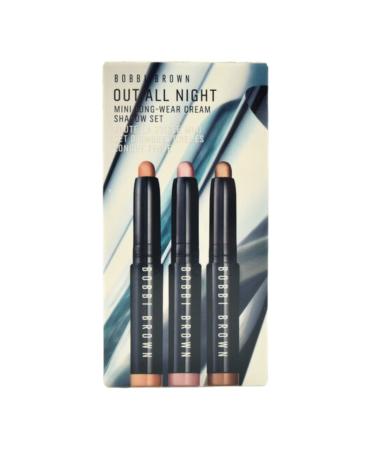Bobbi Brown Out All Night Mini Long-Wear Cream Shadow Gift Set Cashew Golden Pink & Golden Bronze | Shop Now for International Shipping - Buy Online on GoSupps.com
