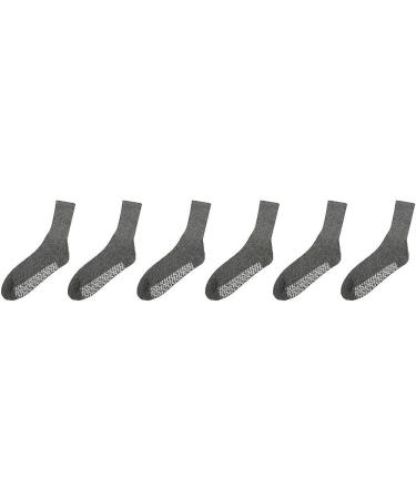 Noble Health Care Diabetic Non Skid Hospital Slipper Socks (12 Pack) - Gray, Size 9-11 - Buy Online on GoSupps.com