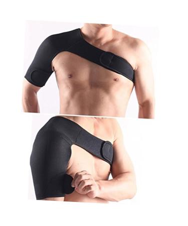 Buy Healifty Shoulder Support Brace for Men & Women - Sports Shoulder Pad & Arm Sling for Injury Relief - Adjustable Medium Black - Buy Online on GoSupps.com