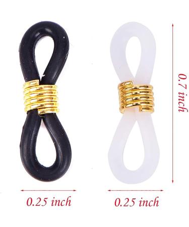 Ruwado 16 Pcs Eyeglasses Chain Connector Holder - Anti-Slip Silicone Spring Rubber Retainer for Sunglasses and Necklace Chain - Adult Accessories - Buy Online on GoSupps.com