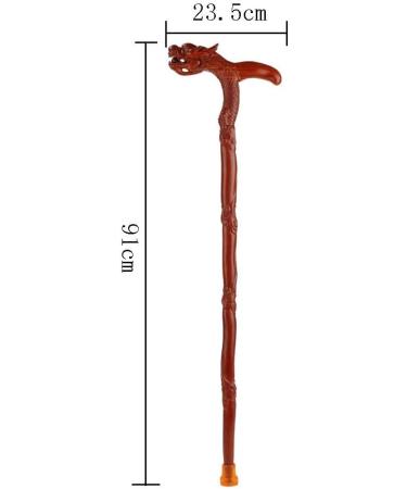 Cane Elderly Crutches Solid Wood Walking Stick Fine Carving Crested Head Faucet Handle Implied Auspicious Elderly Supplies Walker 96 cm (37.80 inches) Long Can be truncated (Color : A) Beautiful - Buy Online on GoSupps.com
