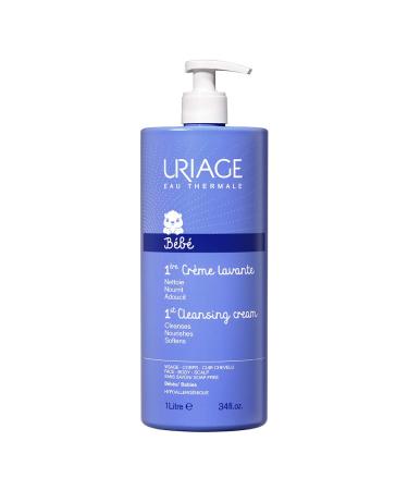 Uriage Baby Wash Cream for Face Body and Scalp 1 L