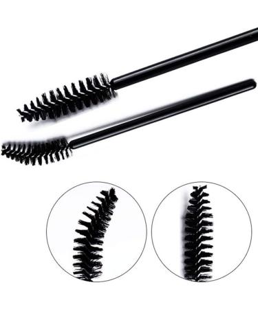 CARDALLTRY 100 PCS Disposable Eyelash Brushes Mascara Wands Eye Lash Eyebrow Applicator Cosmetic Makeup Brush Tool Kits (black) - Buy Online on GoSupps.com