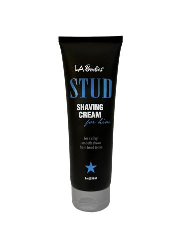 STUD Men's Shaving Cream with Aloe Vera Coconut Oil and Natural Ingredients Non-Irritating Shaving Cream for Men Skin Feeling Clean Smooth and Soft 8 fl. oz (236 mL) Made in USA
