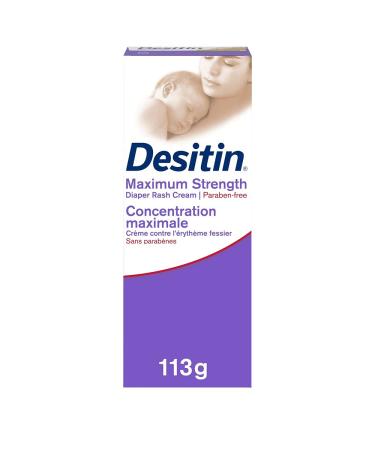Desitin Diaper Rash Cream for Baby Zinc Oxide Cream Maximum Strength 113g
