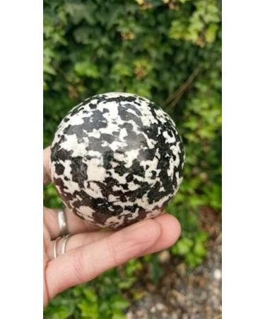 Natural Crystal Rough Home Decoration 50mm Natural Quartz Crystal Black Tourmaline and Quartz Ball Ground Crystal Reiki Stones - Buy Online on GoSupps.com