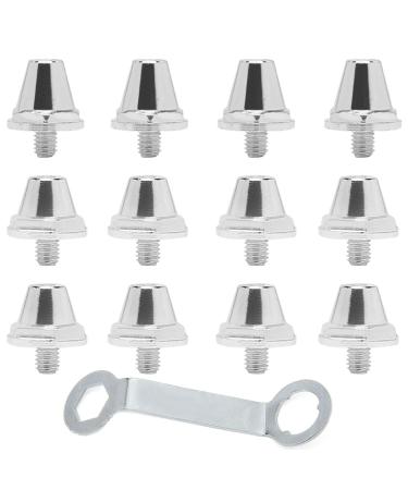 Football tunnels-12 pieces of soccer shoe spikes aluminum tunnels compatible metal replacement tunnels rugby stollen soccer tunnels for tunnel training