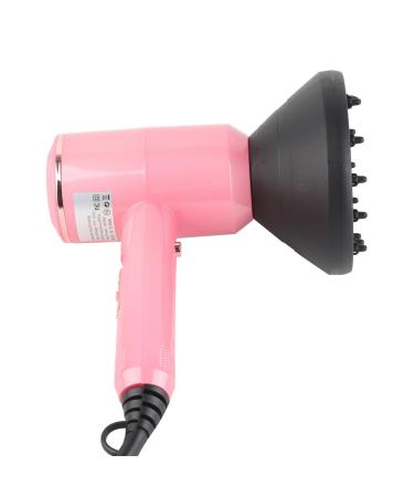 Electronic Hair Dryer Compact Hair Dryer Fast Drying Low Noise Blow Dryer High Powered Overheat Negative Ion Hair Dryer for Home (US Plug 110V)