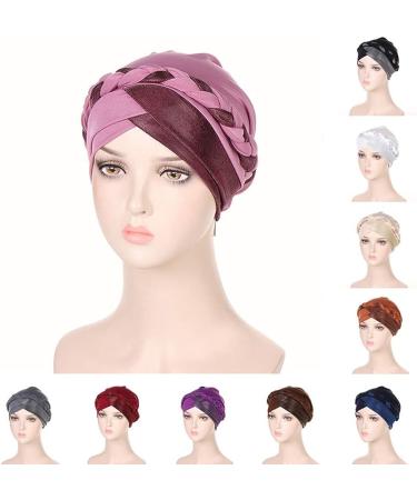 2pcs Adjustable Sleeping Caps for Women - Braid Head Wrap Turban Hat for Curly Hair - Buy Online on GoSupps.com