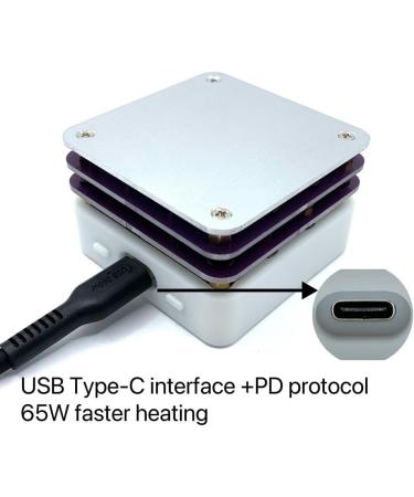 ARTGOS PD 65W Mini Heating Plate with Temperature Control | Type-C Heating Plate for LED Strip Repair | Maintain Constant Temperature - Buy Online on GoSupps.com