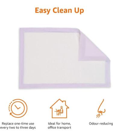 Amazon Basics Cat Litter Pads - 20-Pack Unscented | Purple & White | International Shipping Available - Buy Online on GoSupps.com