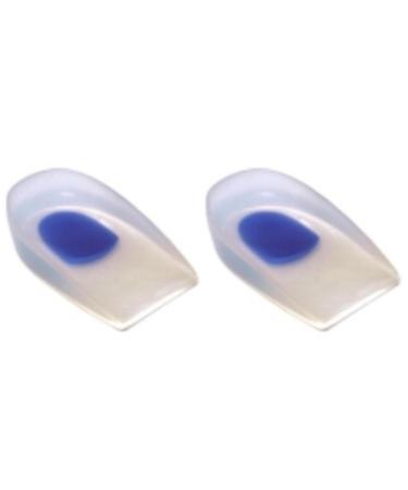 Pedag Ultra Heel Gel heel pillow - for perfect ferret damping in sports at work & in everyday life |relieves heel pain |Bright gel dampens the heel the blue spot pads the heel bone S / M