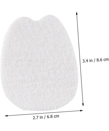 CLISPEED 6 Sheets Tongue Sticker Anti- Pain Foot Insoles Metatarsal Gel Pads Forefoot Pads Orthotic Insole Cushion Metatarsal Foot Pad Lint Forefoot Mat Sticker Household Flannel White - Buy Online on GoSupps.com