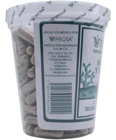 Sabila Y Nopal 150 Cap. Prosa - Auxiliar en la reducci n de peso, diabetes, colesterol, hemorroides, lceras, estre imiento y c licos - Buy Online on GoSupps.com