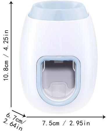 WOBBLO Toothpaste Saving Toothpaste Wall Mounted Squeezer Roller for Bathroom without Drilling Easy to Use Hygienic for Children and Adults Blue Haze - Buy Online on GoSupps.com