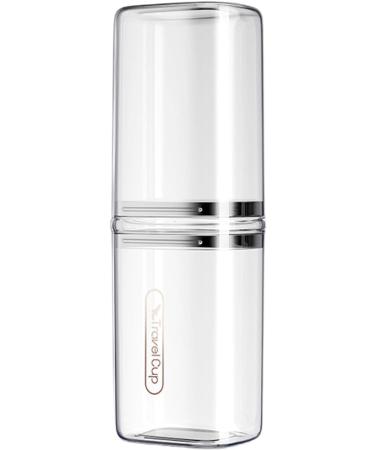 Portable Toothbrush Case - On-the-Go Toothbrush Storage Box & Transparent Toothpaste Carrier - Buy Online on GoSupps.com