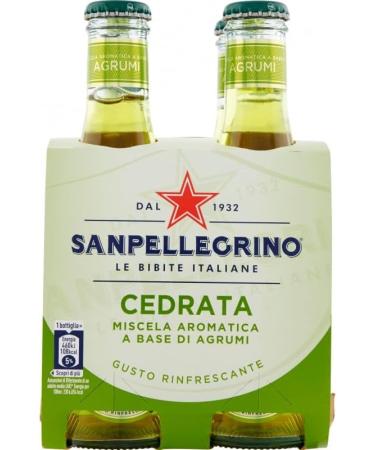 San Pellegrino Cedrata Soft Drinks Pack of 48 + Tonic Oak Disposable Glass Bottle 20 cl - Buy Online on GoSupps.com