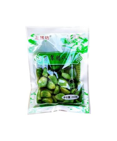 LABA Garlic 50/250/400/500g/bag Delicious Sweet and Sour Garlic Green Garlic Shandong Garlic Handmade Jade Vinegar Pickled Garlic Vegetable Pickles Chinese Style Snacks (250g 1bag) 250g 1bag