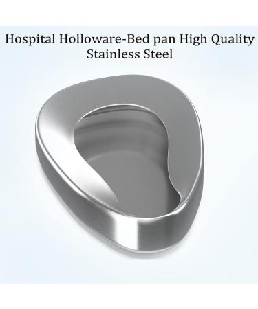 Bedpans for Elderly Duty Metal Adult Stainless Steel Bed pan for Medical Centers and Home Use - Buy Online on GoSupps.com