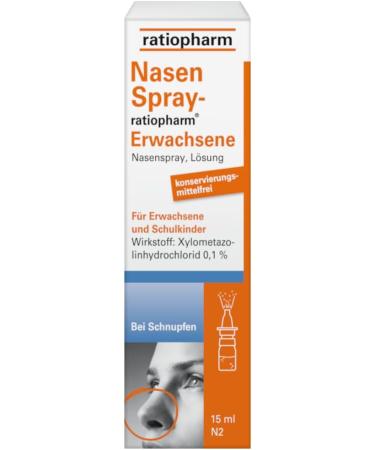 Nasal Spray Ratiopharm Value Pack for Adults - 4 x 15 ml Decongestant | Fast Relief & International Shipping - Buy Online on GoSupps.com