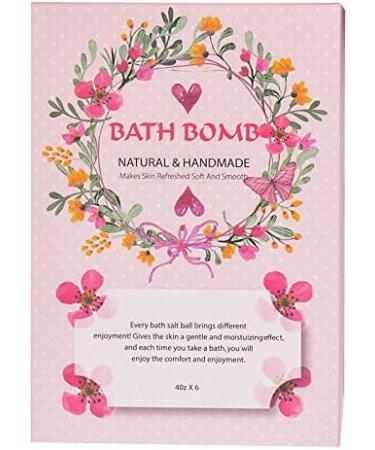  BoBoHome Gift Set of 6 Organic Bath Bombs with Natural Vegan Essential Oils Sparkling Spa to Hydrate Dry Skin - Buy Online on GoSupps.com