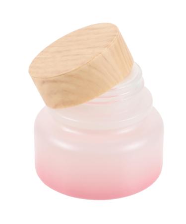 FOMIYES Cream Terrarium Lotion Container Cosmetic Containers with Lids Cosmetic Jar Sample Jars Small Jars with Lids Body Scrub Containers Makeup Container Travel Frosted Glass Plastic 6.3x6.3cm As Shown