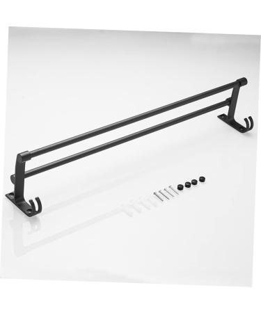 HEMOTON Wall Mounted Hooks Hook Towel Bar Wall Shelf Washcloth Wall Rack Shower Sponge Holder Towel Rack Ledge Take a Bath Black Size 2 - Buy Online on GoSupps.com