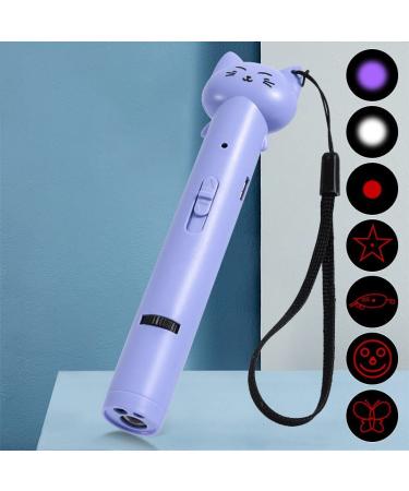 Laser Pointer Interactive Cat Toy | Rechargeable Red Laser Light for Cats, Kittens, Dogs | Exercise & Training Tool - Purple - Buy Online on GoSupps.com