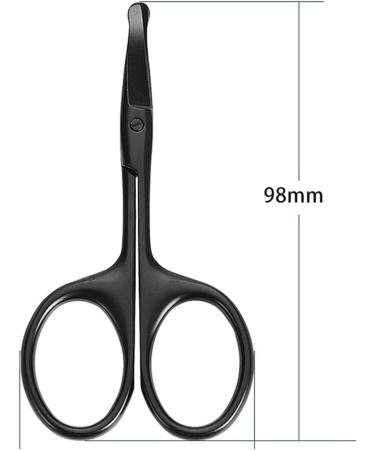 OUNIKA Nose Hair Trimmer | Stainless Steel Mini Portable Curved Mustache & Ear Hair Remover | Safe & Stylish Metallic Colors - Buy Online on GoSupps.com