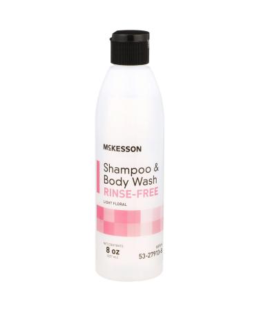 McKesson Shampoo and Body Wash Rinse-Free Light Floral 8 oz 1 Count