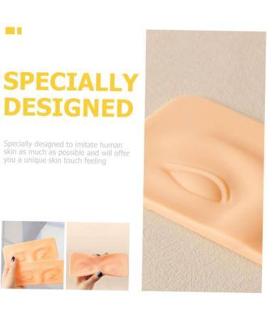 Baluue 4pcs Eyebrow Practice Block Makeup Practice Eye Make up Training Skin Practice Eye Board 16x7cm As Shown - Buy Online on GoSupps.com