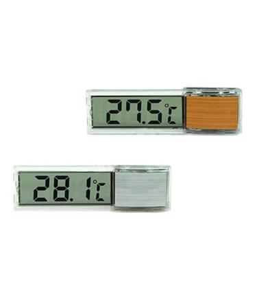 Aquarium thermometer LCD 3D digital electronic temperature measurement aquarium thermometer multifunctional thermometer for reptile-turtle incubators indoors and (as shown)