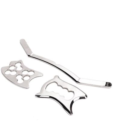 Stainless steel body scraping board massage plate stainless steel massage plate massage guasha board body physical tool set