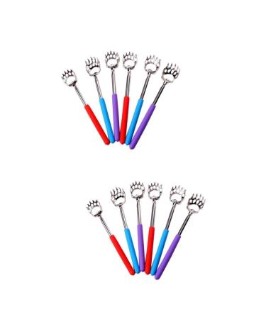 FRCOLOR 12 STK Portable back scratch Back scratch tool Telescopic back scratch Back Unique Back Handwritten scratches made of metal personalized