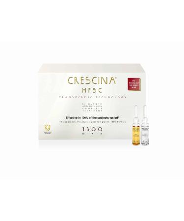 CRESCINA HFSC Transdermic Technology Complex Ampoule to restore hair growth and hair loss for men, 1300, N 10+10
