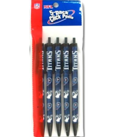 NFL Tennessee Titans Disposable Black Ink Click Pens  5-Pack - Buy Online on GoSupps.com