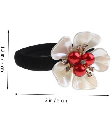 Hair Accessories Hair Rope Satin Scrunchies Soft Hair Scrunchies Petal Hair Ring Hair Tie Hair Ribbons Premium Hair Scrunchies Headgear Pearl Miss Synthetic Shell Flower Resin - Buy Online on GoSupps.com