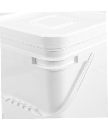 Baluue Sealed Bucket Empty Paint Cans Grain Dispenser Oil Paint Cans Laundry Dispenser Plastic White 26X24CM White - Buy Online on GoSupps.com