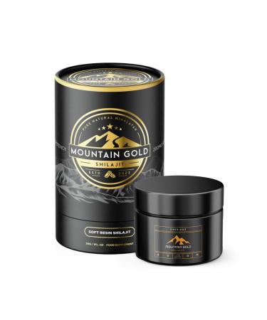Shilajit Resin Mountain Gold Shilajit Natural Himalayan Shilajit 60g Total - 100% Pure Shilajit Rich in Humic & Fulvic Acid Immunes System Booster Shilajit Pure Vegan - 2 Pack 50 Grams