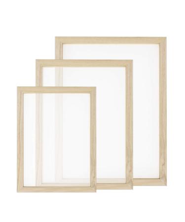 Worown A6 Size Paper Making Screen Natural Wooden Papermaking Mould 5 x 7  inch Wooden Paper Making Frame for DIY Paper Craft and Dried Flower  Handcraft 5*7 inch