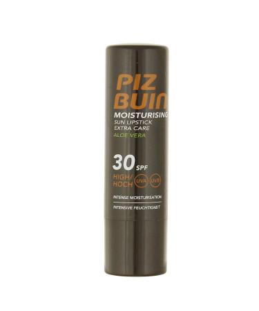 2 x Piz Buin Moisturising Sun Lipstick Extra Care Aloe Vera SPF30 4.9g