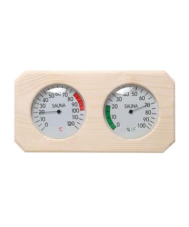 Fivtsme sauna thermometer hygrometer 2 in 1 sauna thermometer hygrometer high-quality sauna accessories sauna universal thermohygrometer heat-resistant with thermometer + hygrometer