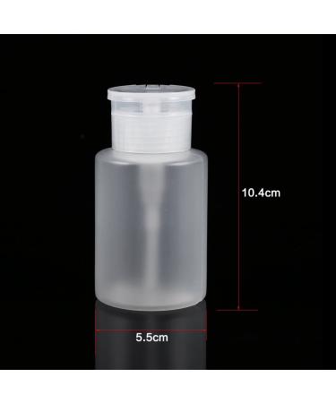 120ml Acrylic Cosmetic Pump Bottle Dispenser - 5pcs - Ideal for Alcohol & Liquid Remover - International Shipping Available - Buy Online on GoSupps.com