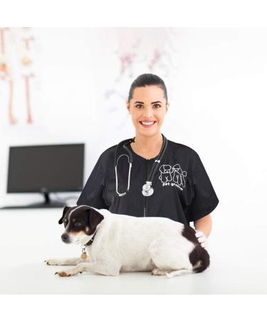 Noverlife Short Sleeves Pet Grooming Work Clothes | M Size, Splash Proof, Anti-Static | Pet Beautician Smock for Men & Women | Black - Buy Online on GoSupps.com