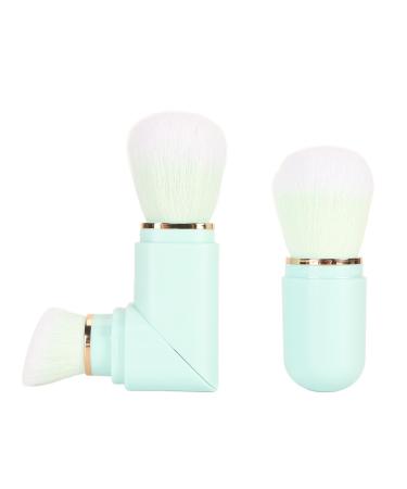 Double Head Retractable Brush Portable Makeup Brushes Set with 360 Degree Rotating Handle for Blush Powder Foundation and Travel