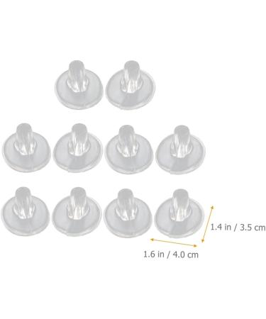 Clear Gel Front Pad Toe Cushions - 5 Pairs | Sandal Thong Protectors - Buy Online on GoSupps.com