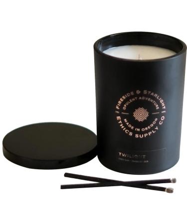 Ethics Supply Twilight Candle | Handcrafted with Aromatherapy Essential Oils and Coconut Wax Hand-Poured in The USA | 50 Hour Long Burning Candle | 10.5 oz
