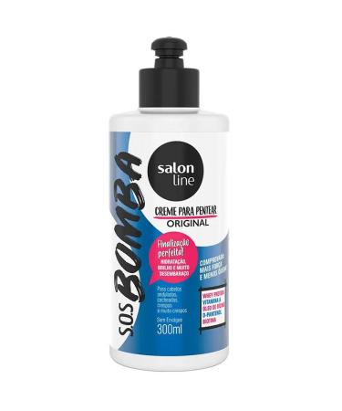 Linha Tratamento (SOS Bomba de Vitaminas) Salon Line - Creme Para Pentear Explosao De Forca 300 Ml - (Salon Line Treatment (Vitamin Bomb SOS) Collection - Power Explosion Combing Cream 10.14 Fl Oz)